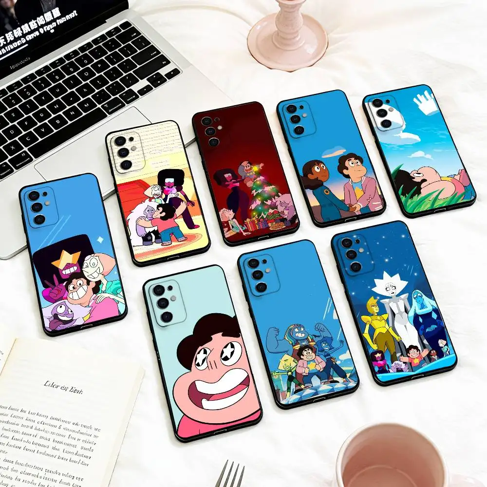 

Steven U-Universe S-Sweet Friendship Phone Case For Samsung S 25,24,23,22,30,21,10,9,Ultra,Plus,Lite,FE,4,5 G Soft Black Case