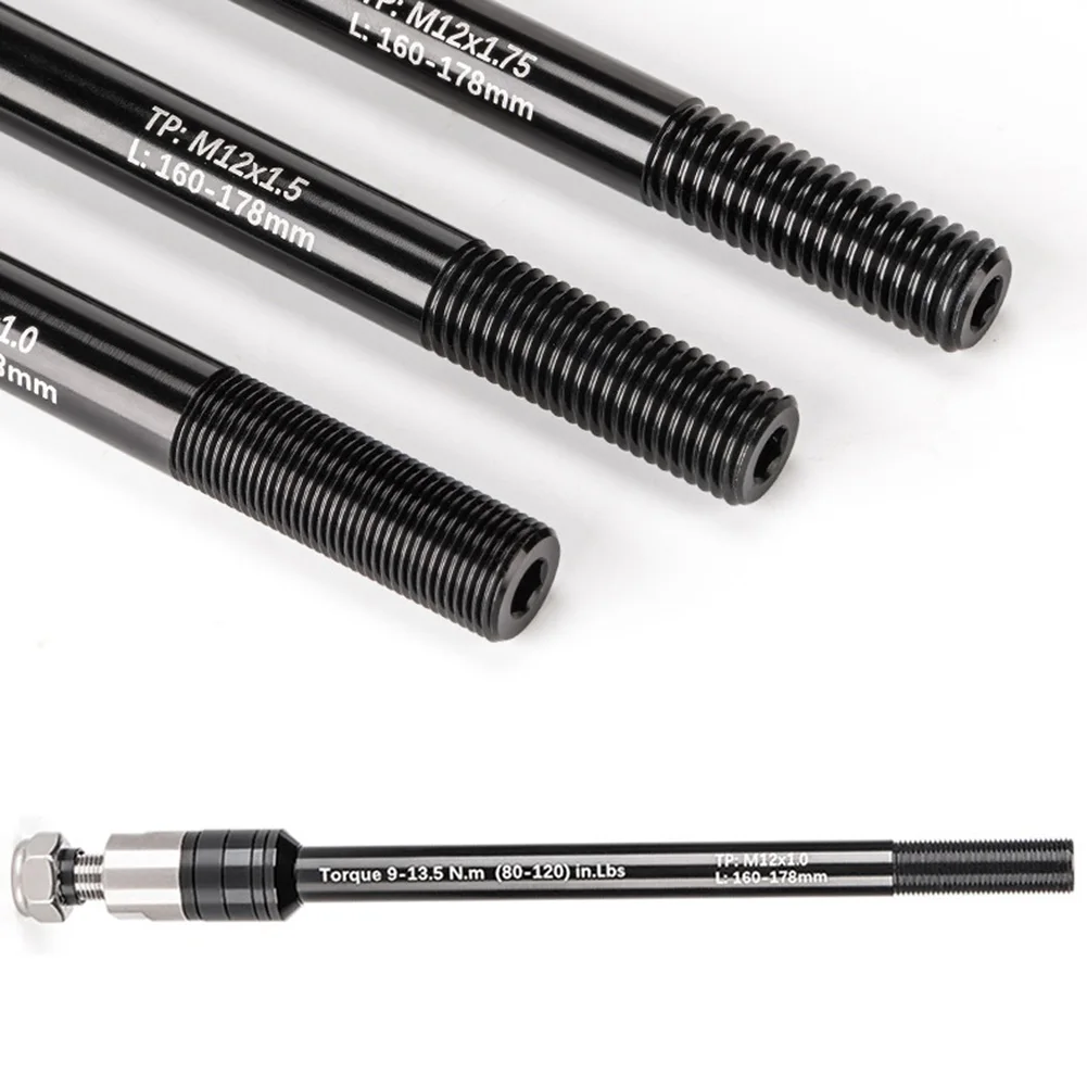 Bicicletas 160-178mm p1.0/1.5/1.75 através do eixo adaptador de alta resistência engate de reboque da bicicleta através do adaptador dos eixos facilmente instalar peças