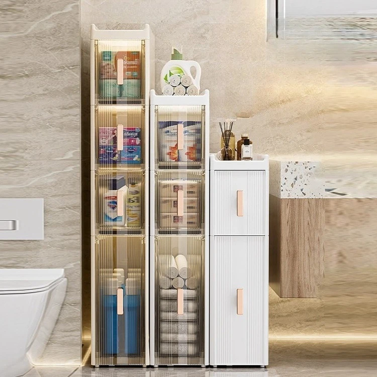 

Шкафчик с полкой для унитаза, боковой шкаф с трещинами