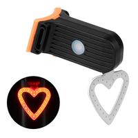 Bike Safety Light Creative Heart Shape Bike Light Rear 3 Light Mode Options Long Battery Life Bike Tail Rear Lights Durable Bike