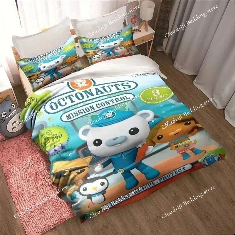 Cartoon The Octonauts Duvet Cover Pillowcase Barnacles Bedding Set Adult Boy Girl Bedroom Decoration Gift Single Double Size026 2