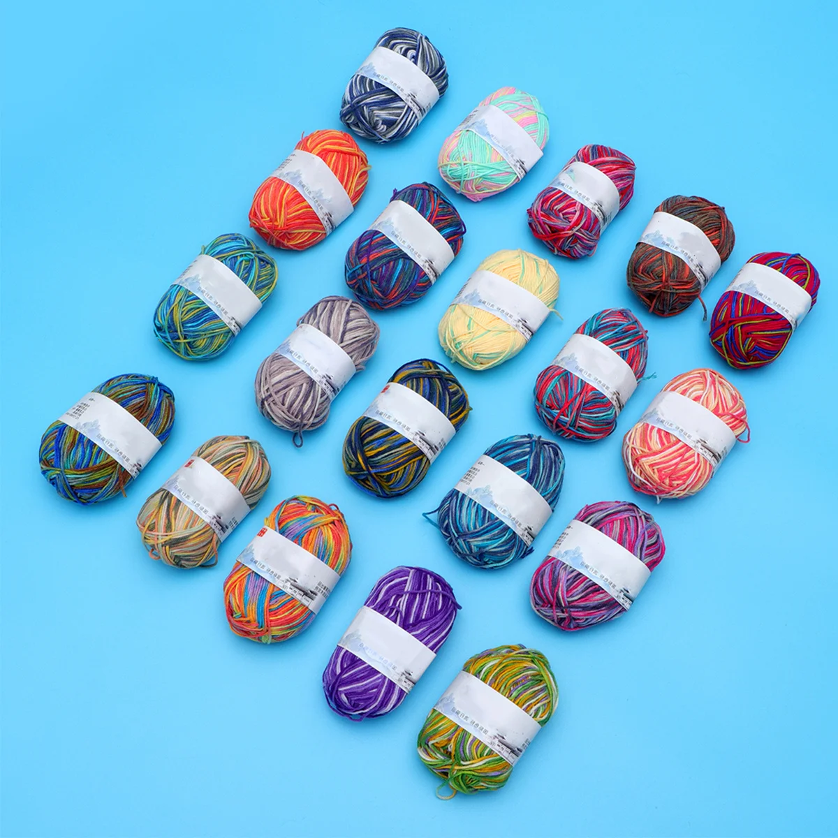 

20pcs Gradient Colorful 4 Strands Milk Cotton Thick Soft Knitting Yarn For Crochet Scarf Shawl Hat Gloves Sweater Diy Craft