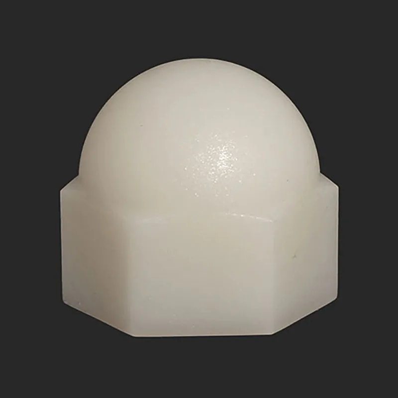 M3 M4 M5 M6 M8 M10 M12 White Nylon Acorn Nuts Plastic Cover Semicircle Nuts Ball Decorative Screw Cap Nylon Nut