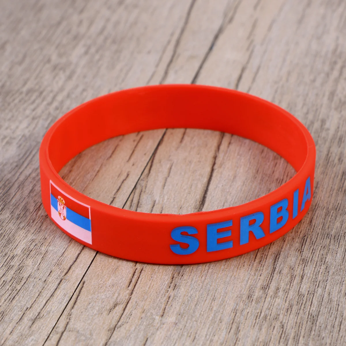 6 buah gelang silikon gelang bendera negara untuk pertandingan sepak bola gelang hadiah penggemar acara olahraga internasional