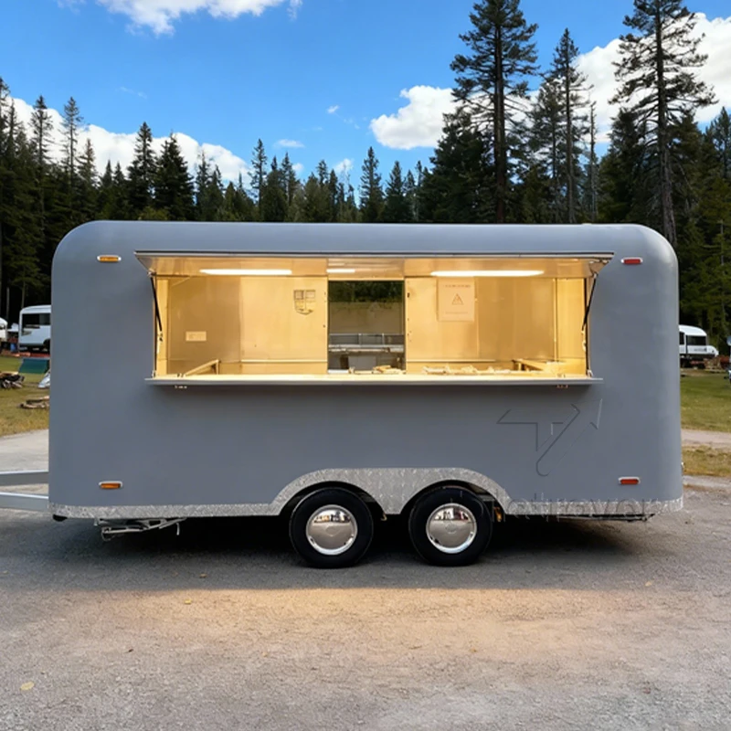 

Уличный мобильный прицеп для еды, фургон для пиццы, мороженого, пузырькового чая, кофе, тележка для общественного питания, торговый грузовик для закусок для хот-догов на продажу