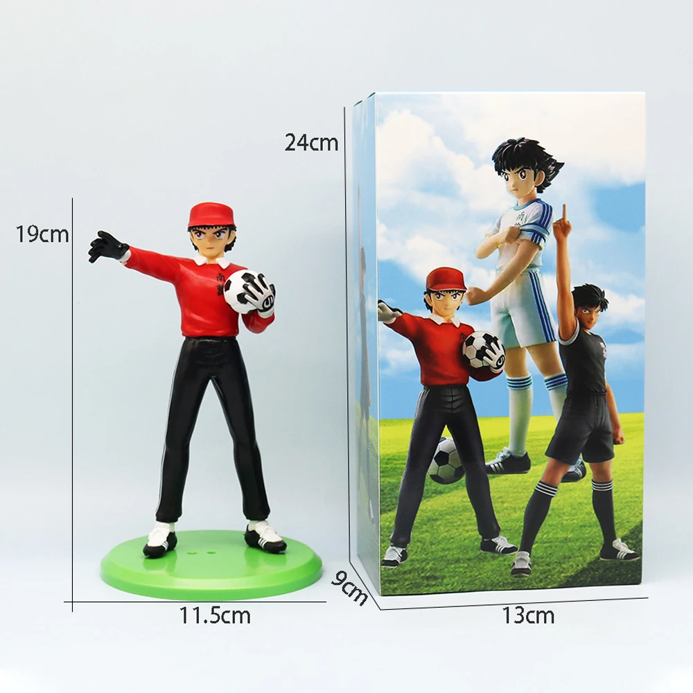 Anime Figure 18cm Captain Tsubasa Ozora Tsubasa Action Figures Hyuuga Kojirou/Wakabayashi Genzou Figurine Collection Model Toys