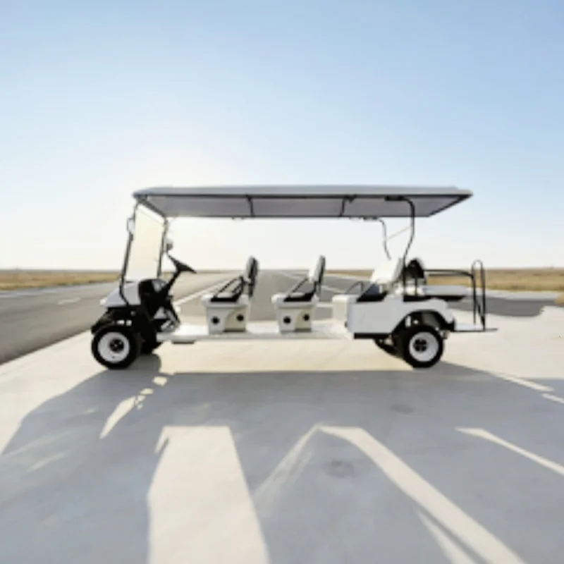 

Street Legal Lithium Battery Off-Road Karts Aluminium Electric Golf Cart Buggy Golf Trolleys With Brown Upholstered Seat