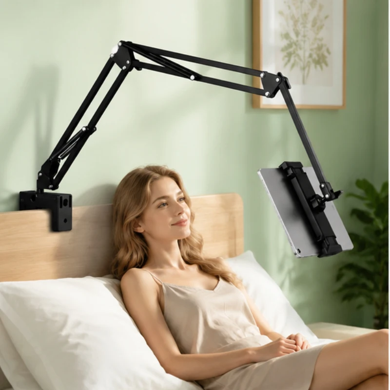 

2PCS 360° Rotating Tablet Stand, Aluminum Arm Bed & Desktop Mount, Universal Holder for iPad Pro, Air, Mini, Xiaomi, Lenovo