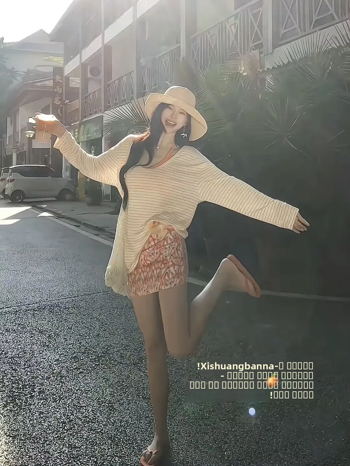 T-shirt long rétro coréen pour femme, style décontracté, superposition, col en U, tendance, surdimensionné, pour le printemps