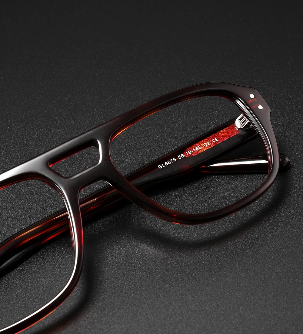 Mode Acetat Brille Rahmen für Männer Rezept Presbyopie Myopie Brillen Rahmen Frauen Luxus Marke Design Brillen – Detail 3