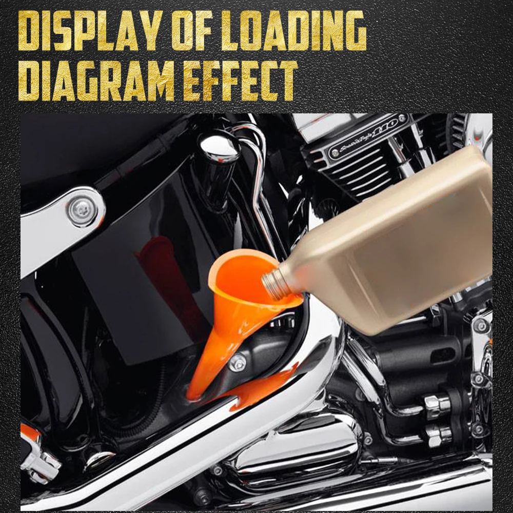 Motorcycle Oil Fill Funnel Cover Primary Case Funnel Wrench With 1105 Sealing O Rings  For Harley Softail Dyna Trike Touring FL