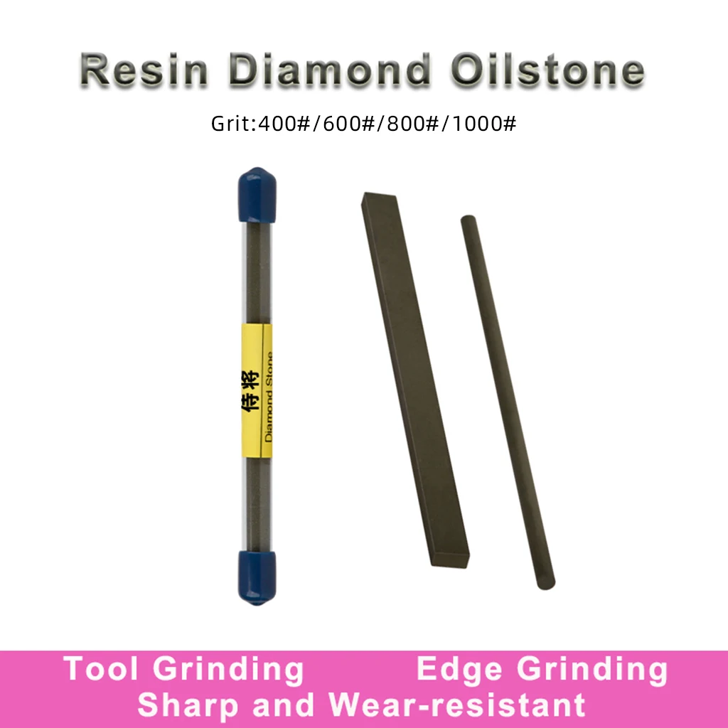 

400#600#800#1000# Resin Bonded Diamond Oil Stone Whetstone Bar Square Round Rod For Polishing Carbide Die Tool ect Hard Metal