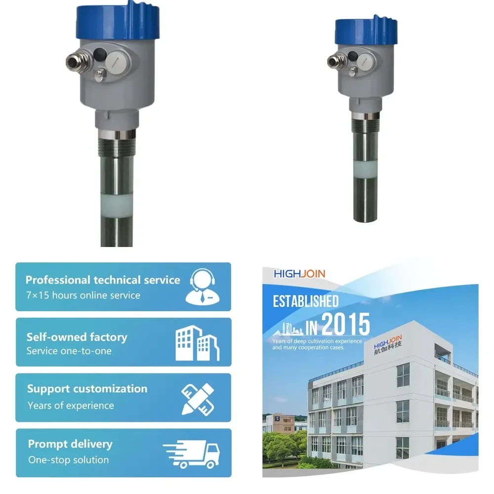 HWM200 HJSENSOR Intelligent Capacitor Level Switch SS316L IP66 Protection for Petroleum Industry