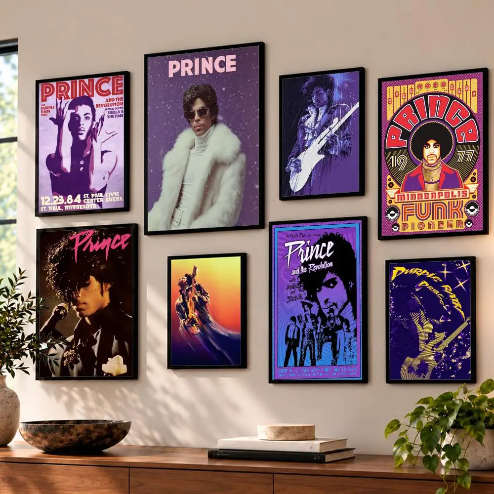 music Prince Poster Poster HD Self Adhesive Waterproof Wall Art Print Bedroom Living Room Decor Gift