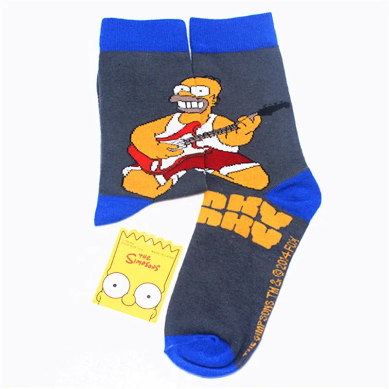 Springfield Simpsones Family Cotton Socks Stocking for Youth