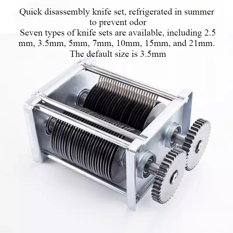 

Stainless Steel Meat Slicing Machine, Single Cutter Set, Shredded Meat Dicing Machine Knife Set