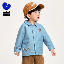 Mini Bala Jackets Boys and Girls Denim Jackets 2024 New Arrival High-Elasticity Comfortable Fashionable Children Casual Wear