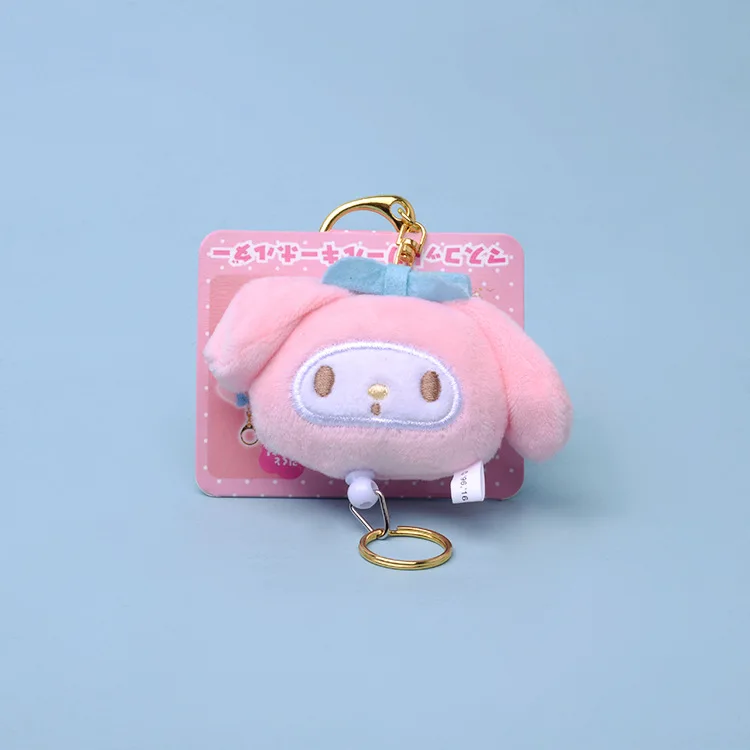 Sanrio Kawali Kuromi Hello Kitty My Melody Cinnamoroll Pillow Plush Toys Plushie Keychain Stuffed Doll for Kids gift