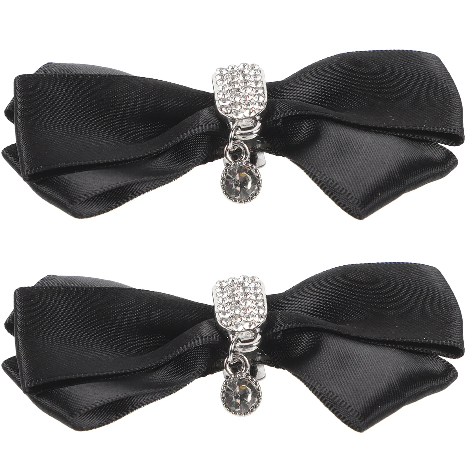 

1 Pair Rhinestone Bowknot Shoe Clip Reusable Decorative Shoe Charm For Women Wedding Bridal Pumps High Heel Dressy Accessory