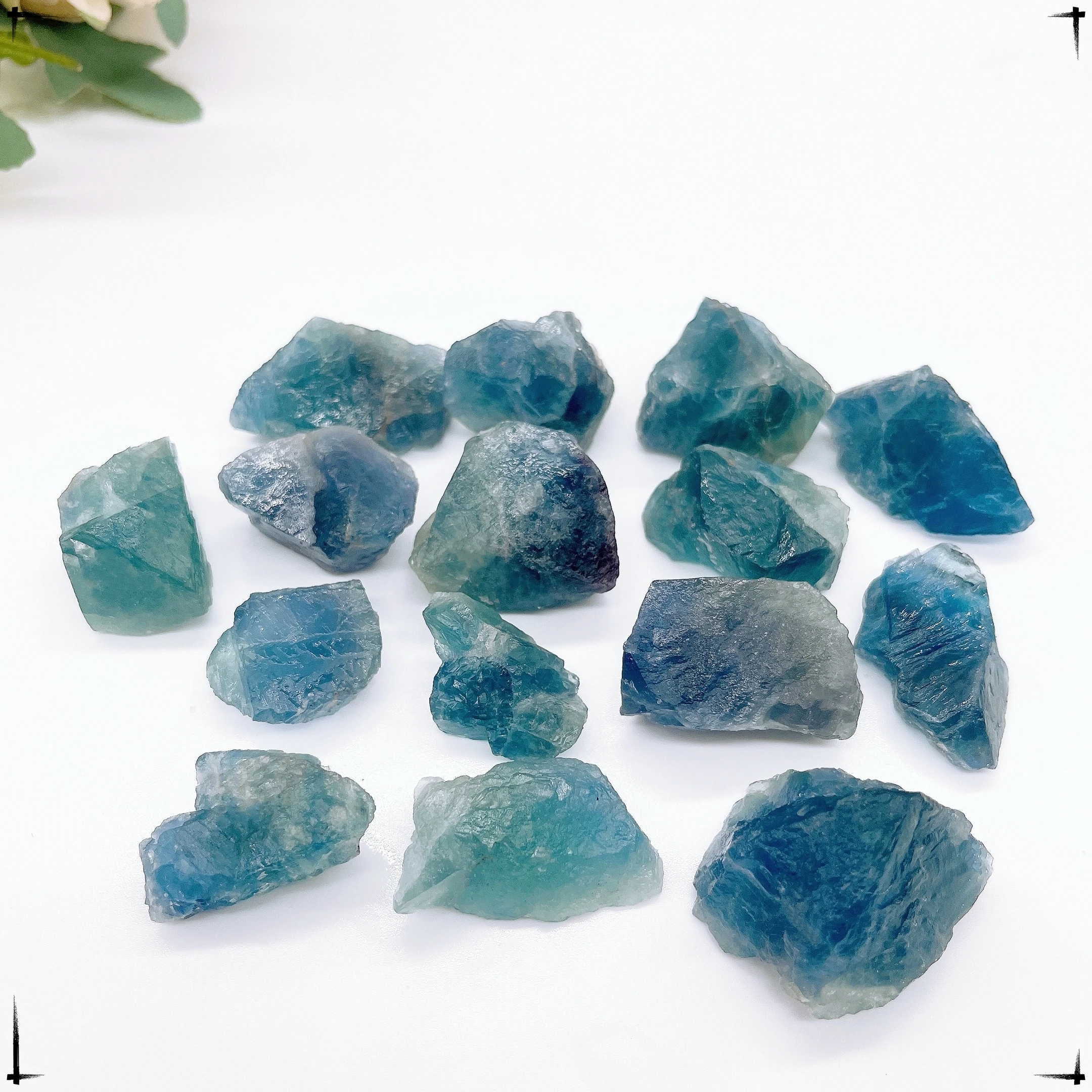 Natural Blue Green Fluorite Raw Irregular Shape Rock Minerals Specimen Crystal Quartz Healing Fish Tank Decor Home Garden Decor