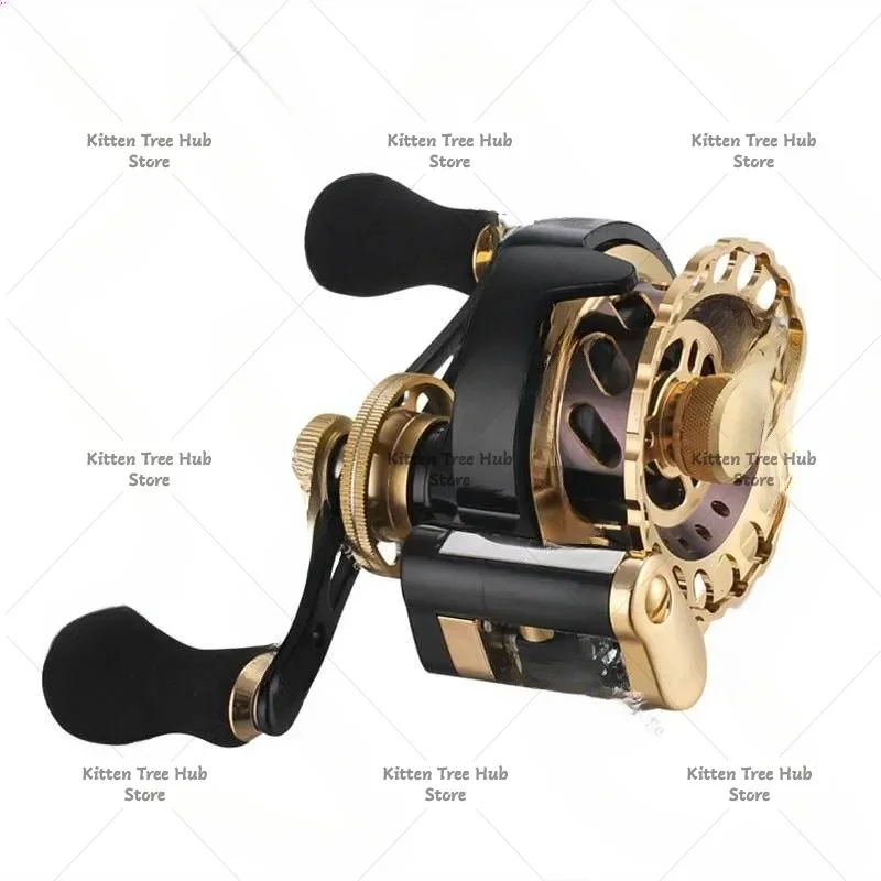 Automatic Wire Arrangement Metal Fishing Reel,Micro-Lead Spool Wheel with Force Relief Valve,Smooth Rotation Sea Fishing Line