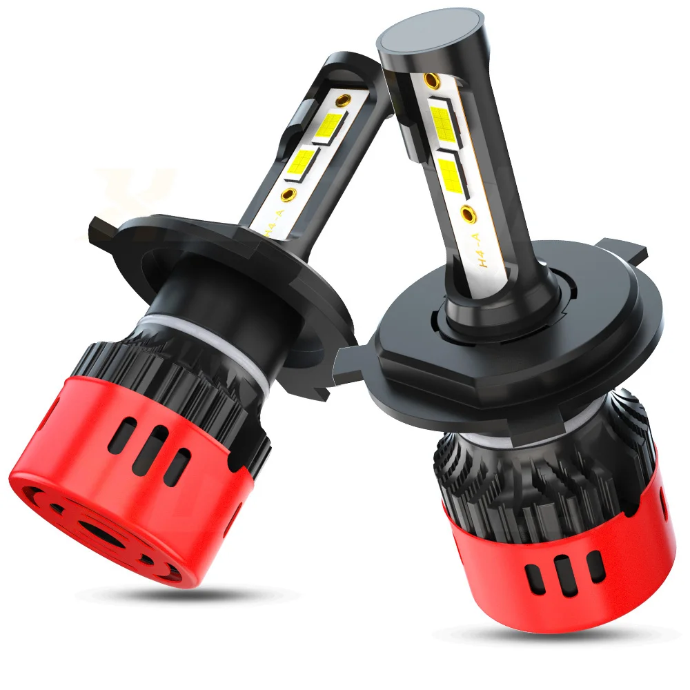 

XWQHJW 2PCS Car lights H7 Super Bright LED Headlights High Low Beam Fog Light Bulb White 6000K Minisize Car accsesories