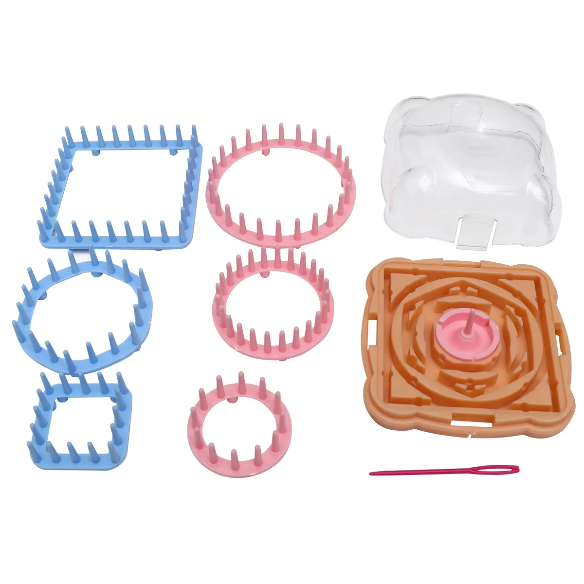 1Set 4-in-1 Premium Pom Pom Maker Kit for DIY Yarn Crafts Easy Instruction Included Adults Kids Creative Gift Consistent Results
