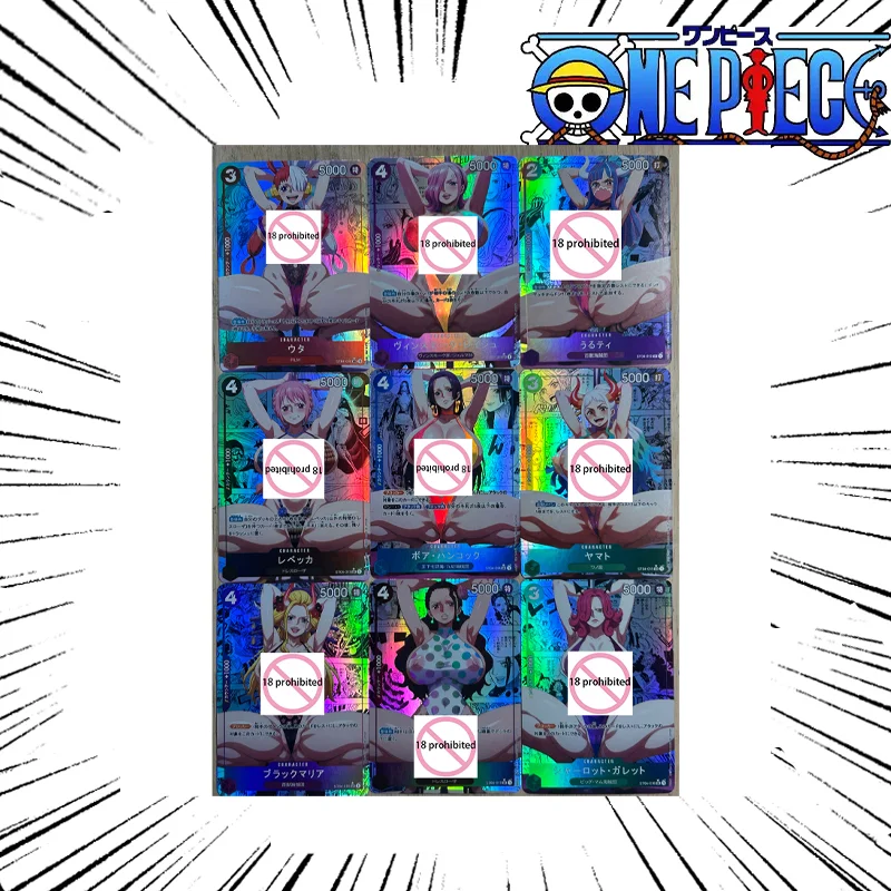 Une pièce bricolage Nami Nico Robin Boa Hancock auto-contrôle recueillir Signature commerce carte Flash Anime dessin animé cadeau 63*88mm