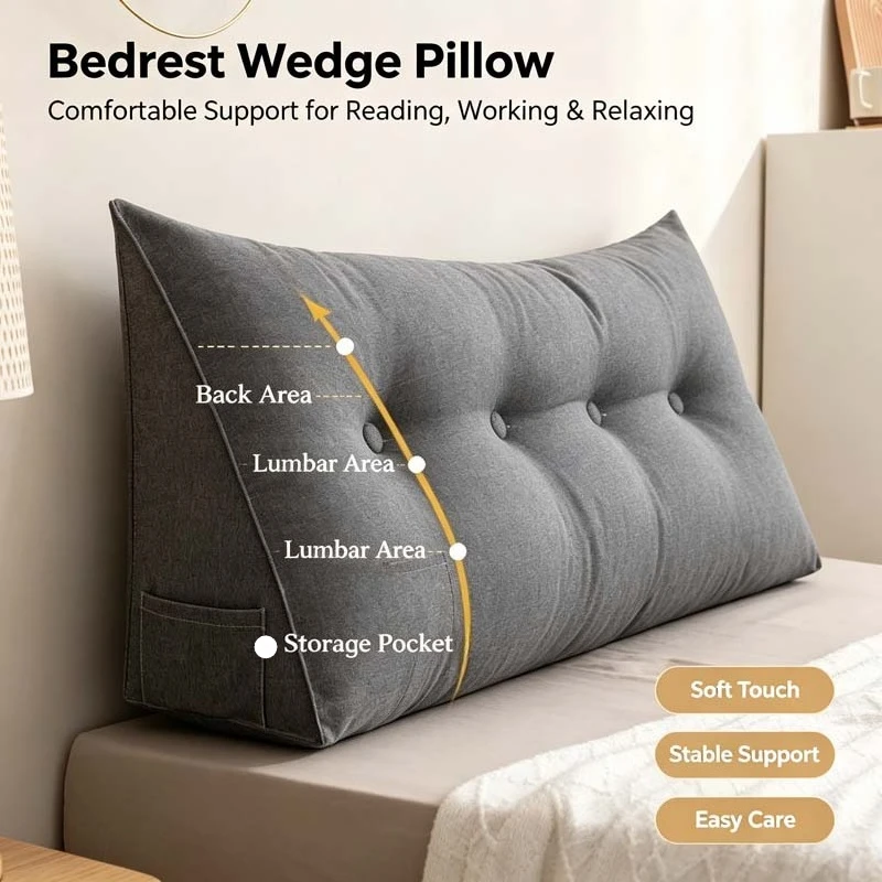 Großes Kopfteil-Kissen, Tatami – Headboard Cushion Backrest Tatami Bewertung und Preis