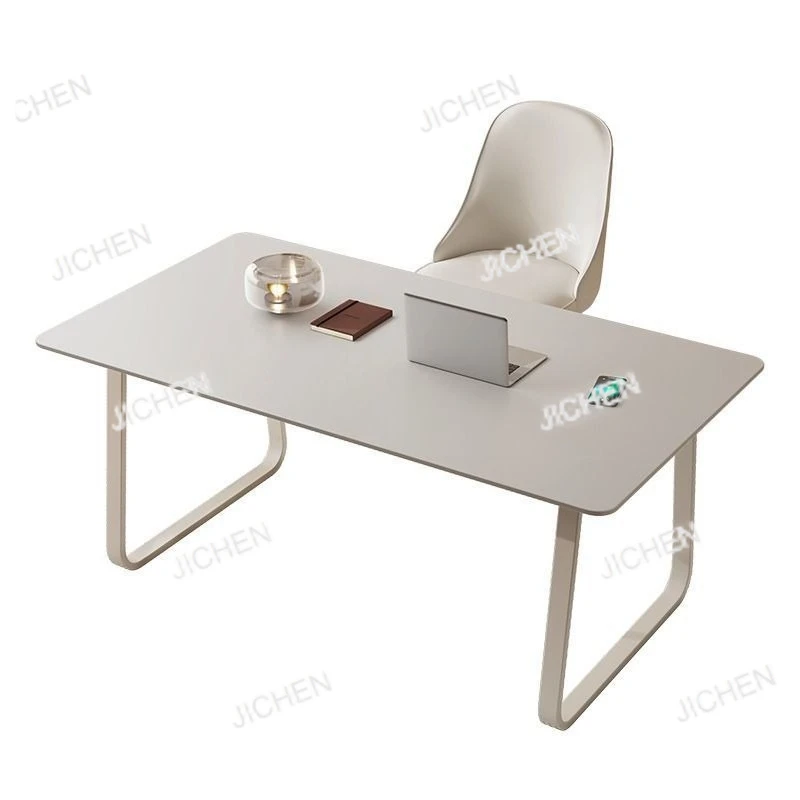 

Light Luxury High-end Rock Slab Desk Student Home Modern Simple Bedroom Study Desk Computer Desk Small Apartment