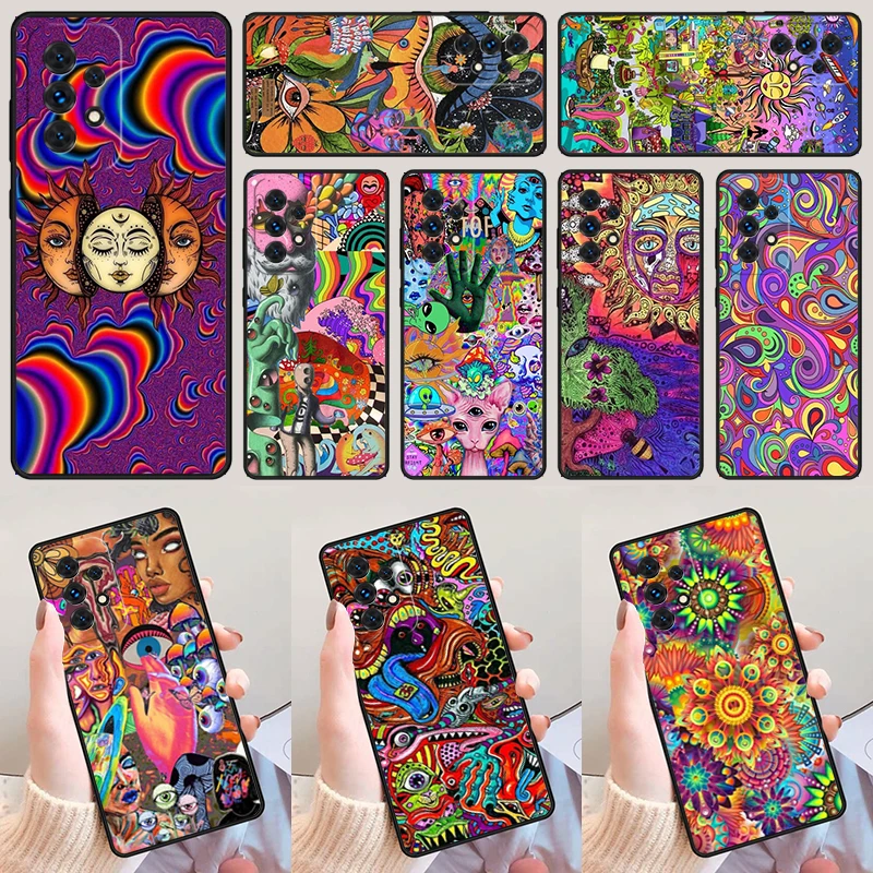 Hippy Hippie Psychedelic Art For Samsung Galaxy A52 A72 A73 A20e A21S A50 A70 A11 A12 A42 A31 A40 A51 A71 A32 A80 A91 Phone Case