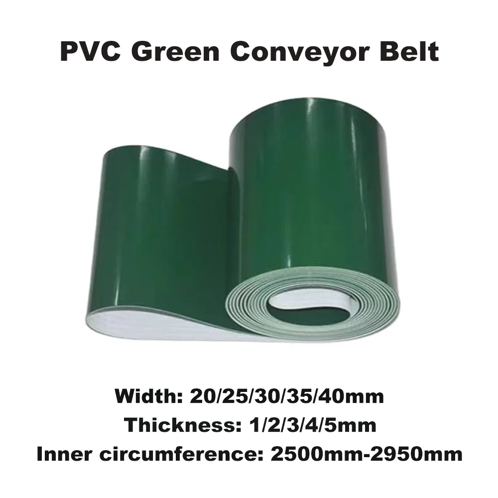 2400mm-2950mm Green PVC Conveyor Belt