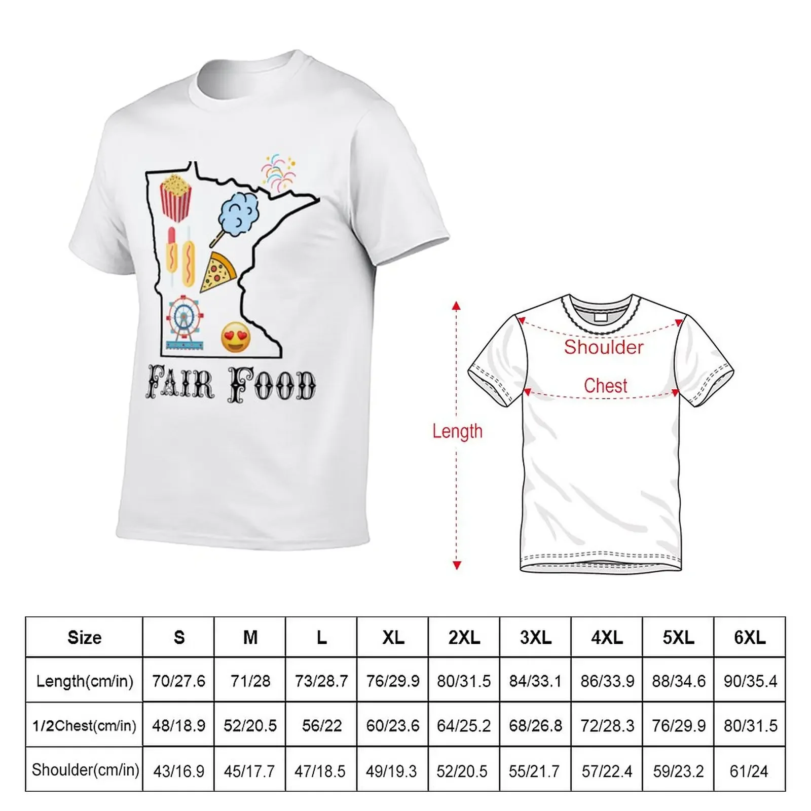 New MN State Fair Food - Minnesota Foodie T-Shirt Aesthetic clothing oversized t shirt funny t shirt mens t shirts