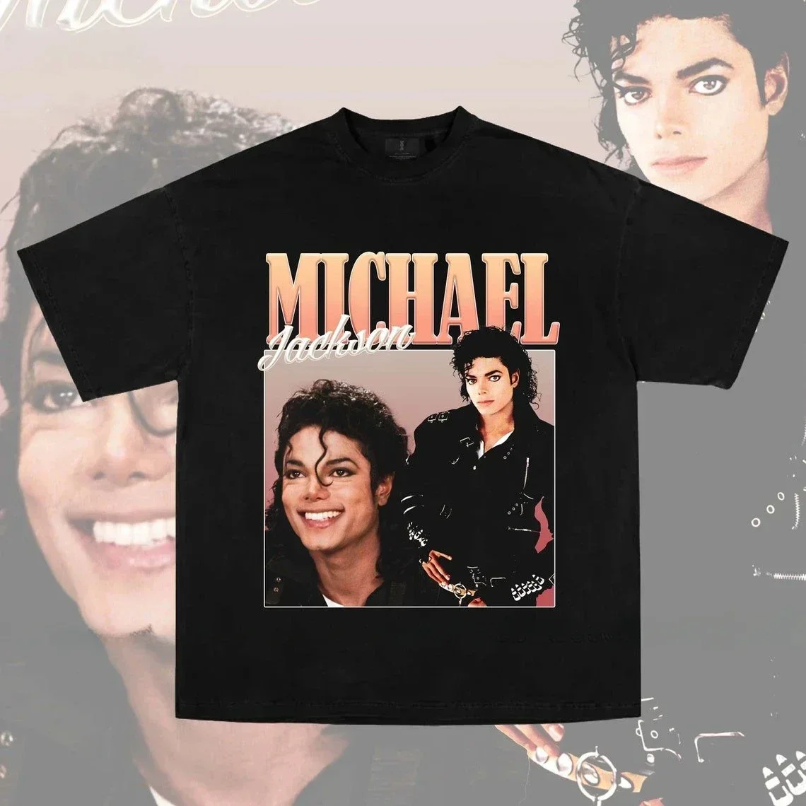 

Michael Jackson T Shirt Design Custom Aldult Teen Unisex Digital Printing Tee Shirts Funny Art Streetwear Cartoon Tee T-Shirt