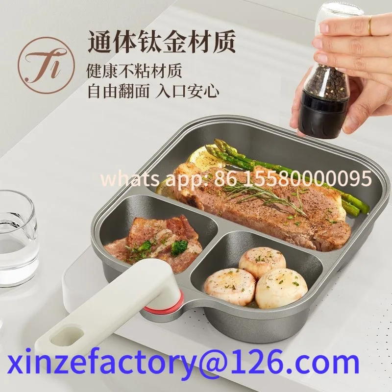 

Customizable Frying Pan Multifunctional Breakfast Layer Burger Non-Stick Pan