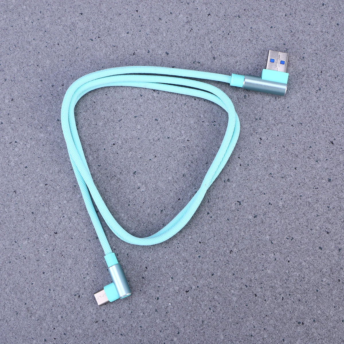 

1M Right Angle USB Type C Cable Braided USB 2.4 A to 90 Degree USB-C Data Cable Cord for P20/P20 10 S9/ Note 8 G6