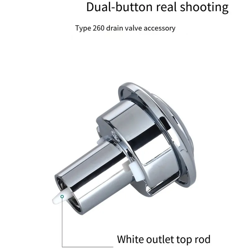 AAAF Dual Flush Push Button Replacement Part For Geberit TYP260 Cistern Round Double Button Water Tank Toilets
