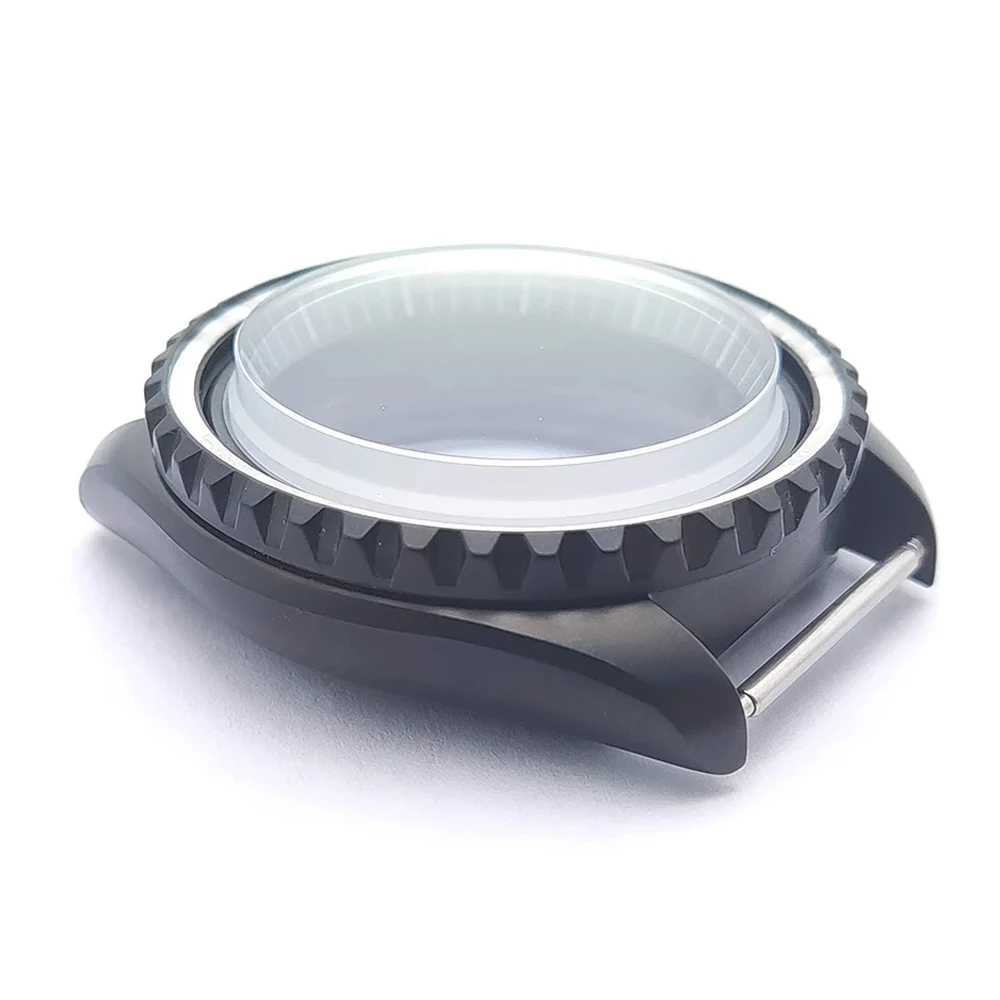 Upgraded Thickened Double-Layer Sapphire Glass Watch Case, S Crown 42mm Stainless Steel NH35 Case for NH35 NH36 SKX007 Movement