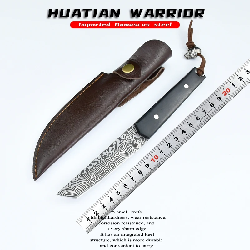 

Outdoor survival tactical knife, tactical fixed blade knife, high hardness quality camping knife, sharp hunting knife, wooden ha