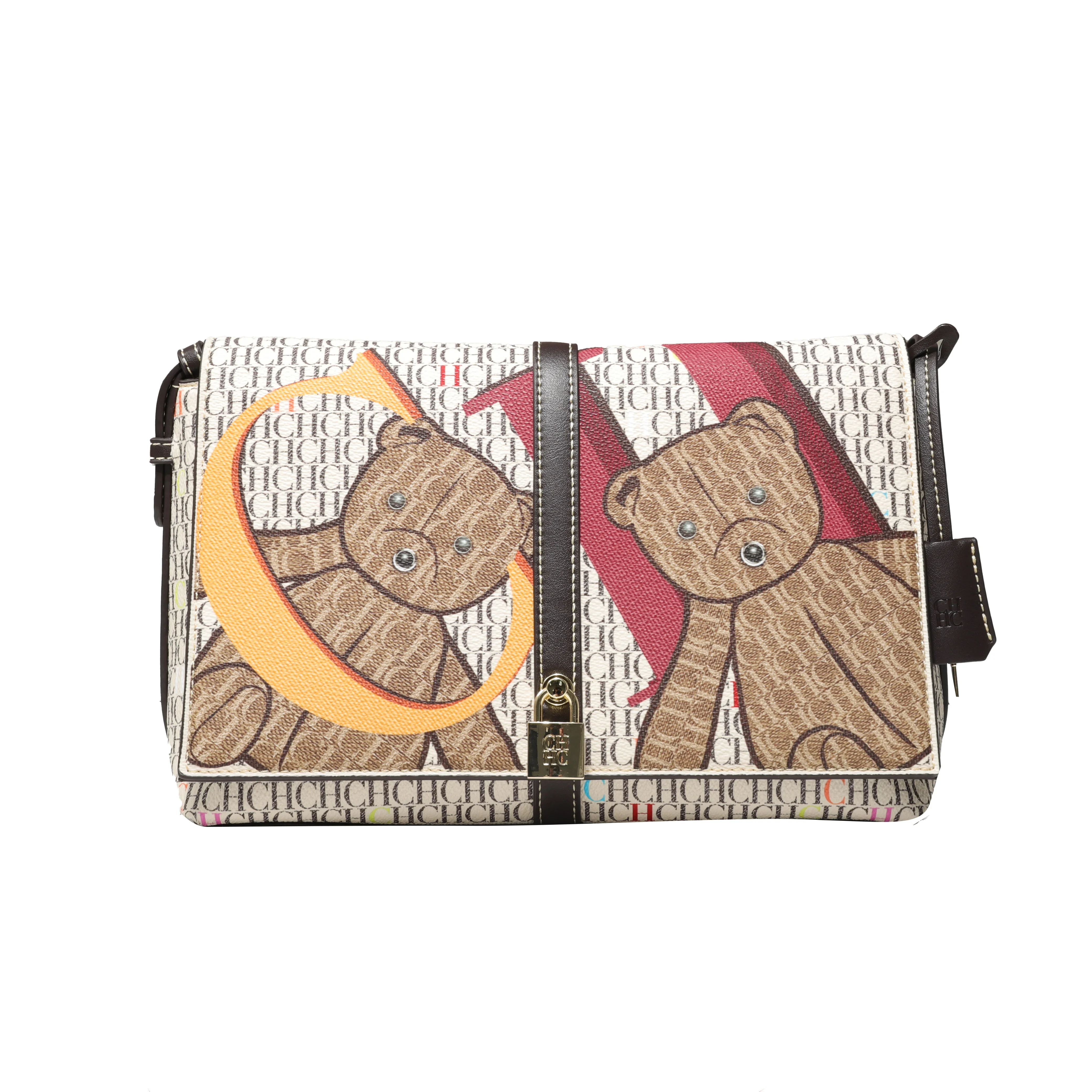 

CH женская сумка через плечо, простая модная стильная женская сумка через плечо, женская сумка с пряжкой на молнии, уникальный дизайн печати