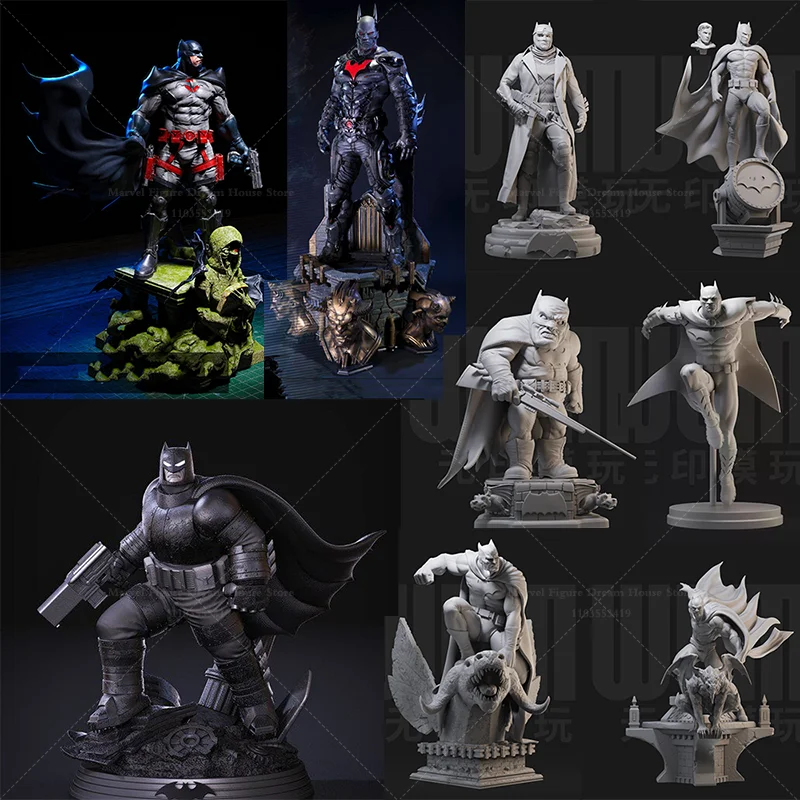 

1/24 1/18 Scale DIY Self-assembled GK 3D Resin Un-panited Doll White Model Gotham City's Fight Against Crime‌ Symbolic Figure