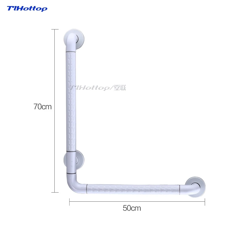 Tlhottop Bath and Shower Grab Bar Bathroom Safety Rail Anti-slip grip with Concealed Mounting and Snap Flange YJ2024