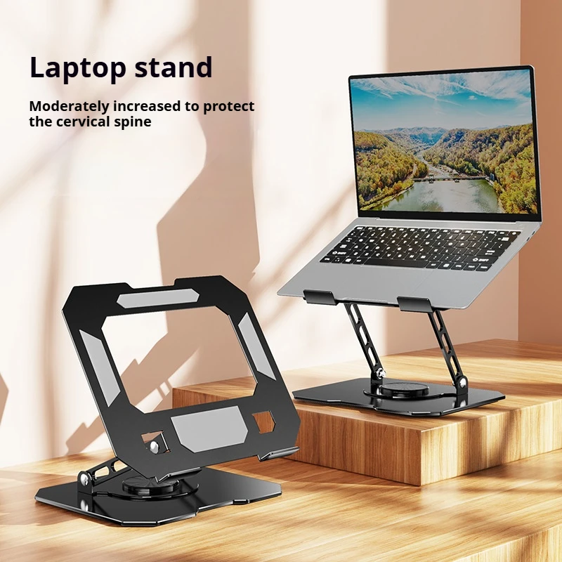 Adjustable Laptop Stand Folding Rotating Desktop Riser Enhanced Cooling Base Tablets Stand Laptop Holder Notebooks Standing Desk