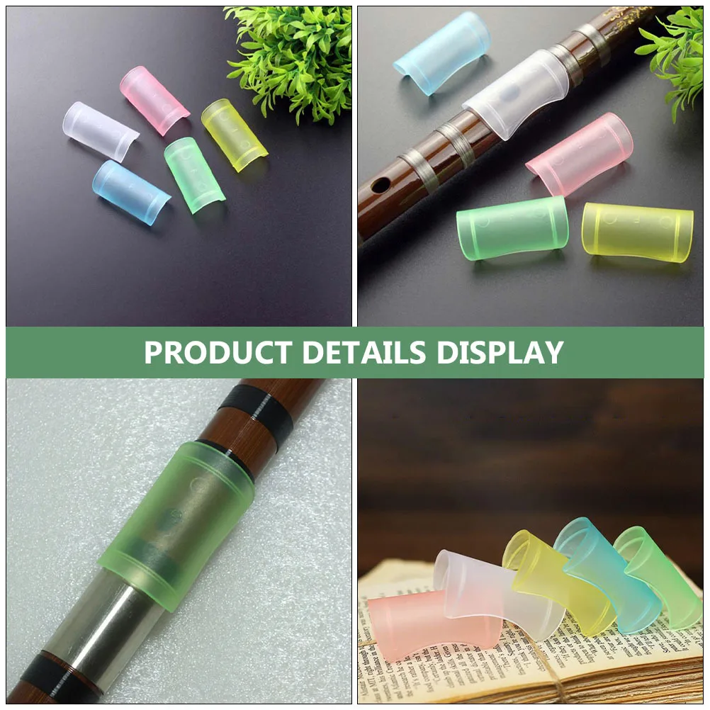 

5Pcs Flute Protective Covers Premium Portable Plastic Flute Protectors Easy Install Long-Lasting Protection Against Damage and