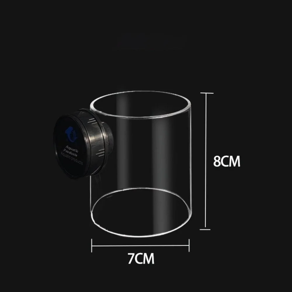 Suction Cups Fish Tank Feeder Acrylic Magnetic Mount Floating Fish Feeder Food Containment Wall-Mounted Aquarium Feeding Ring