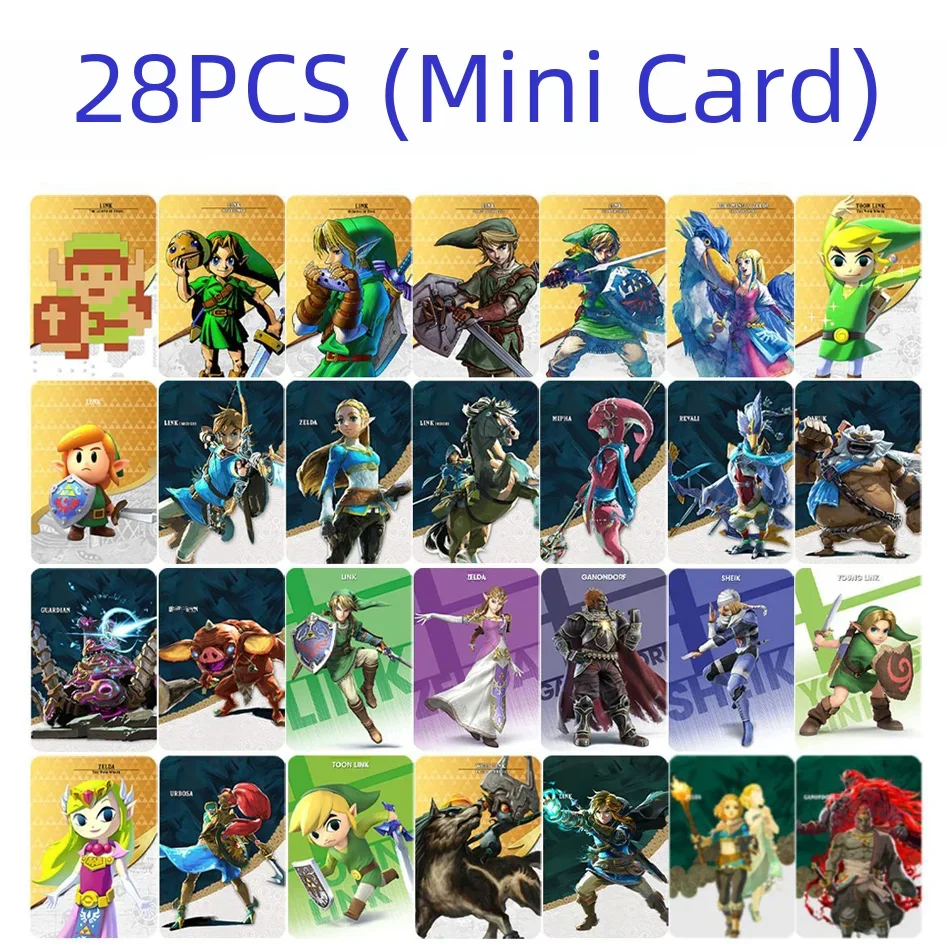 New 41Pcs Zelda Amiibos Cards Apply to the Legend of Zelda: Tears of the Kingdo and Breath of the Wild Latest Paragliding NFC