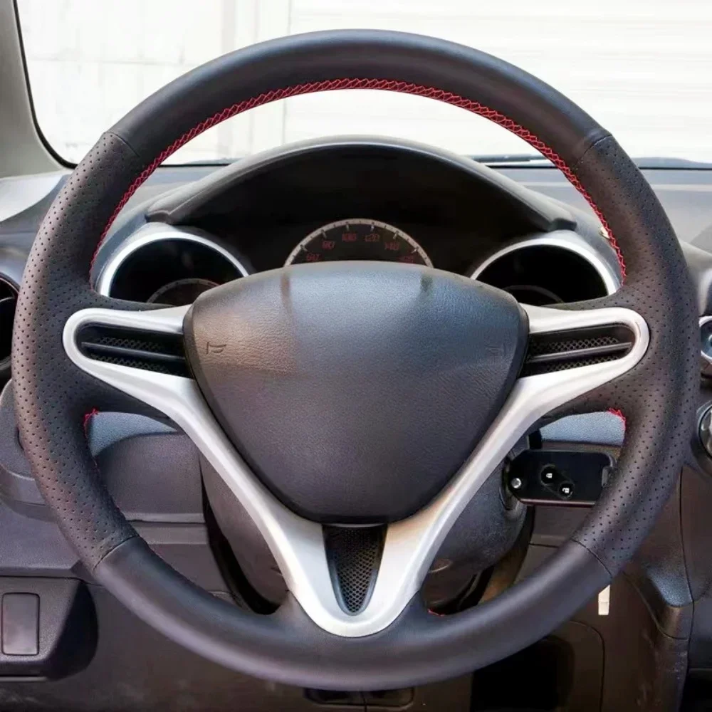 

Автомобильный плетеный чехол на руль для Honda Fit 2009-2013 City 2009 2010 2011 2012 2013 Jazz 2009 2010 2011 2012 2013 Insight 2010