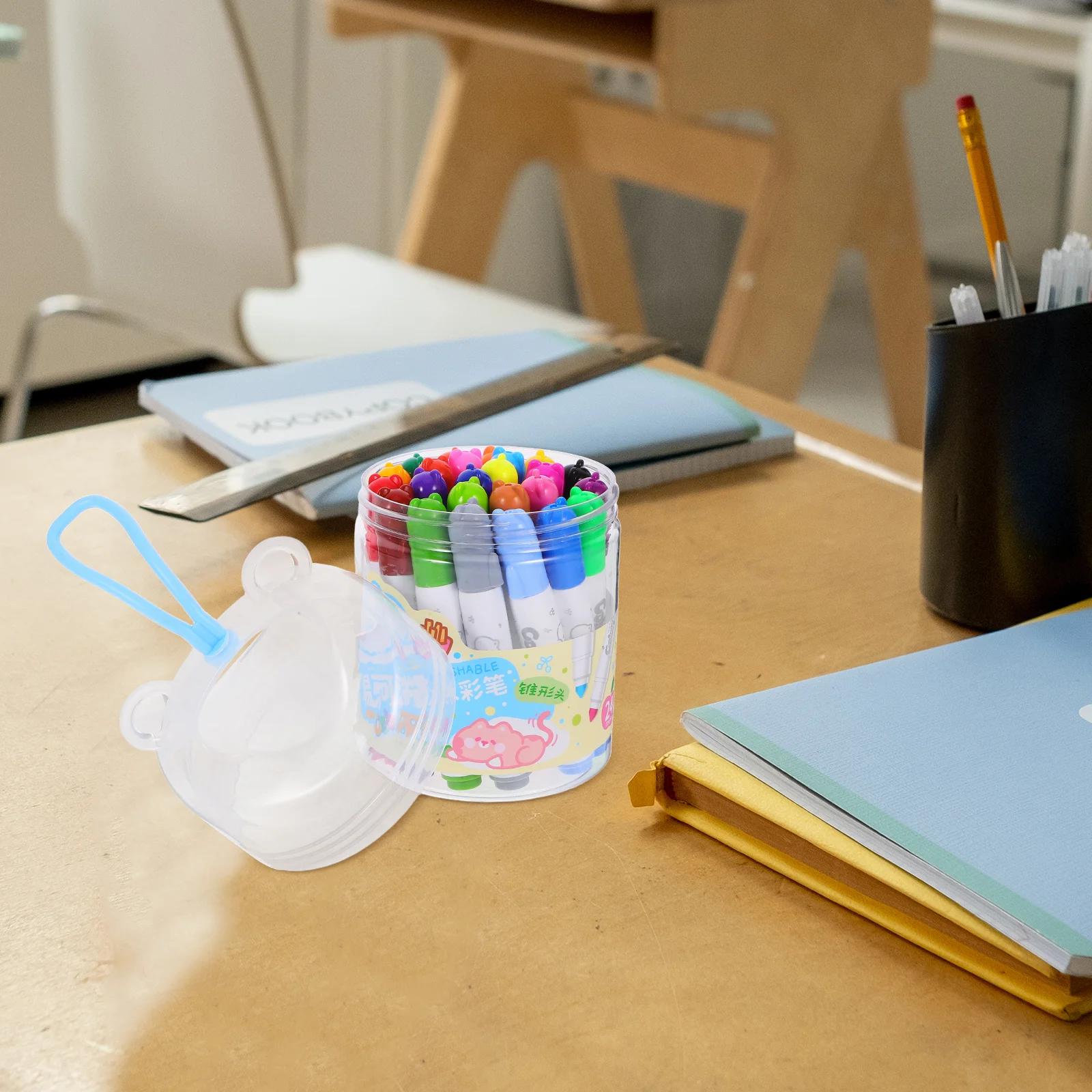 

Набор моющихся маркеров, 24 шт., яркие цвета, мягкий наконечник, легко чистится, для школы, классные раскраски, маркеры, оптовые классные принадлежности