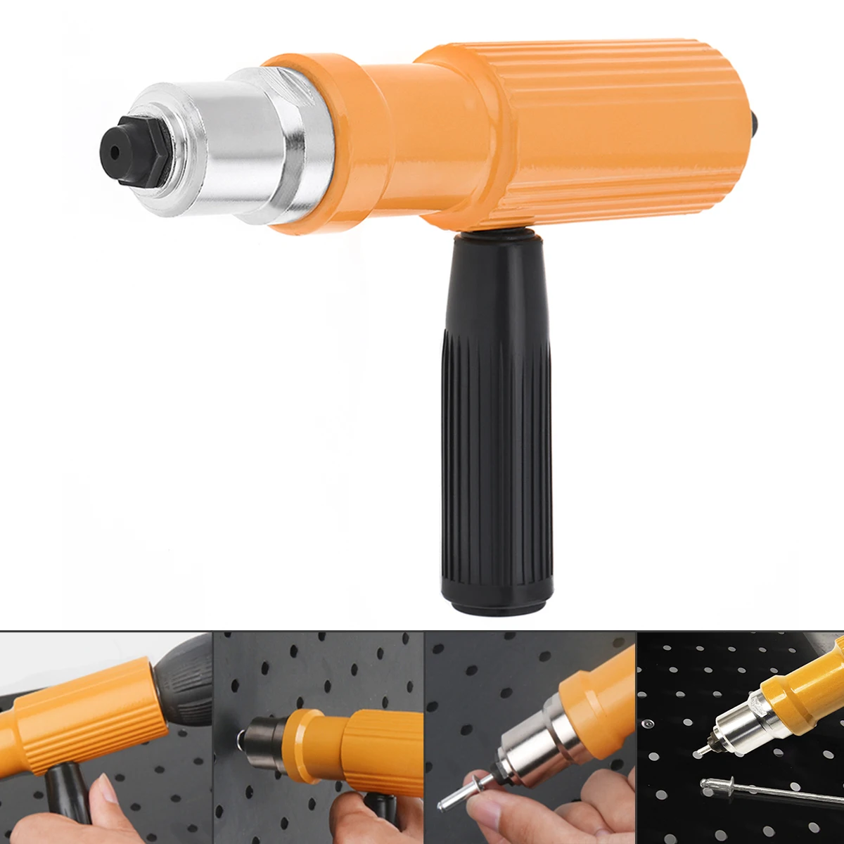 2.2mm/2.5mm/3.2mm Electric Rivet Gun Adapters Multifunction Riveting Tool Cordless Insert Riveting Electric Drill Adapter