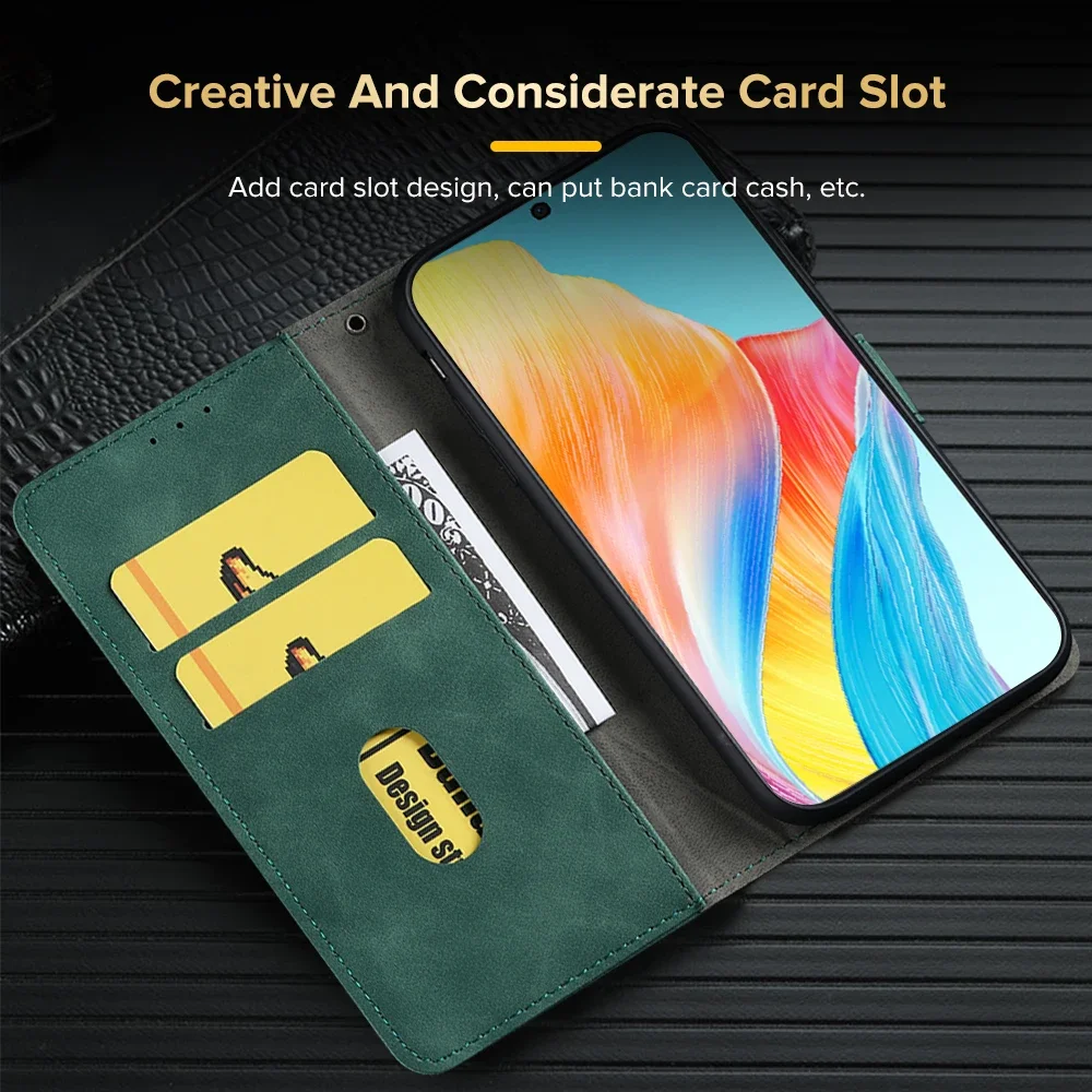 For Oppo A98 Case Leather Magnetic Flip Phone Cover Appo Orro A 98 98A OppoA98 5G 2023 CPH2529 Wallet Card Slot Stand Funda Capa